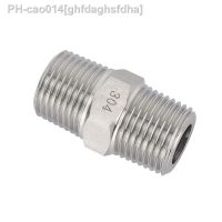 M14 M20 1/4 3/8 1/2 3/4 BSP NPT Male 304 Stianless Steel Hex Nipple Pipe Fitting Connector Adapter High Pressure Gauge