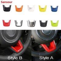 ✆ Sansour ABS Car Interior Steering Wheel Decoration Cover Trim Stickers for Jeep Renegade 2015 for Jeep Compass 2017 Car Stylin