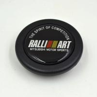 สีดำ Ralliart แข่งพวงมาลัยปุ่มแตรพวงมาลัยฝาครอบลำโพงควบคุมสำหรับมิตซูบิชิ