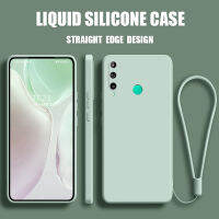 เคส Huawei P40 lite E case เคสกันกระแทกซิลิโคนเหลวแบบเต็มรูปแบบต้นฉบับสี่เหลี่ยมจัตุรัสตัวป้องกันกล้องด้านหลัง