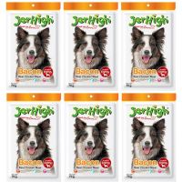 (ส่งฟรี)Jerhigh Bacon Flavor Dog Snack 70g (6 bags) ขนมสุนัข เจอร์ไฮ รส เบคอน 70 กรัม (6 ห่อ)