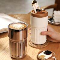 สเตนเลสสตีลสากลถ้วยน้ำต้านทานความร้อนแก้วกาแฟสำหรับการเดินทาง