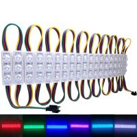 DC 12V 5050 RGB LED Module IP68 Waterproof Injection Lens Advertising Light Changeable Color Sign Backlight Outdoor LED String