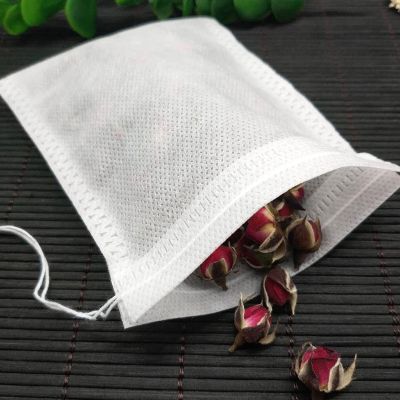 200Pcs Non-woven Fabric Filter with String Disposable Loose Herb Spice Teabags