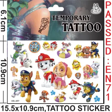 Kids Tattoos Paw Patrol 684364287507  eBay