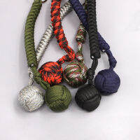 กีฬากลางแจ้ง Monkey Fist Steel Ball Girl ความปลอดภัยส่วนบุคคลปกป้อง Outdoor Security Keychain