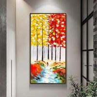 100% Hand Painted Oil Painting Abstract Color Scenery Painting Office Home Wall Decoration No Frame Christmas Gift