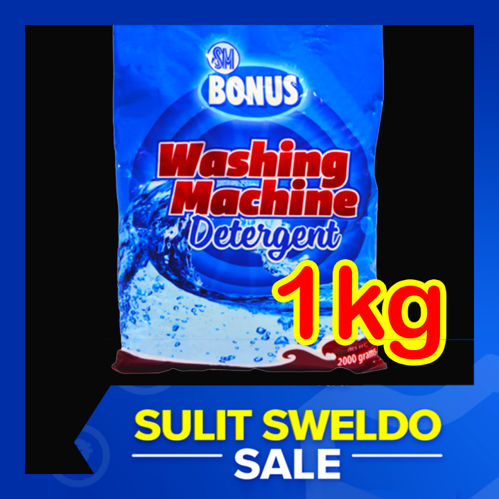 1kg SM Bonus WASHING MACHINE DETERGENT POWDER LAUNDRY Detergent Powder