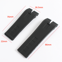 26.5mm Black Nature Rubber Silicone Watchband Watch band For Roger Dubuis strap