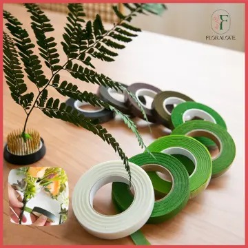 Durable Rolls Waterproof Green Florist Stem Elastic Tape Floral Flower 12mm  Tape 