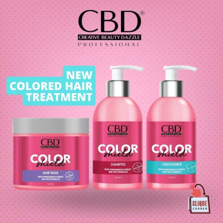 CBD Color Shield Hair Mask / Shampoo / Conditioner Rambut Berwarna