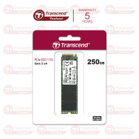 PCIe NVMe M.2 SSD 250GB : MTE115S : Gen 3 x4 Transcend : รับประกัน 5 ปี หรือ** รับประกันไม่เกิน 100 TBW**มีใบกำกับภาษี