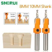 Hss Countersink Router Bit 8 / 10MM Cutter Screw Extractor เครื่องตัดมิลลิ่งงานไม้รื้อถอนสําหรับเครื่องตัดมิลลิ่งไม้ใหม่