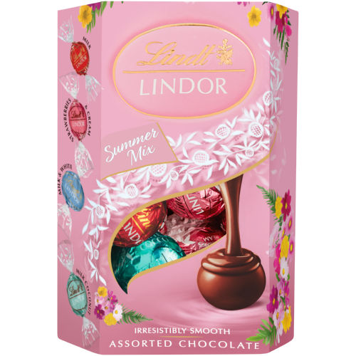 Lindt Lindor Cornet Pink Assorted Chocolate 200g. | Lazada Singapore