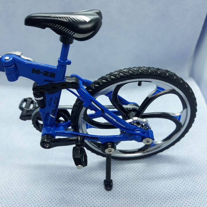 mountain-bike-bike-die-cast-model-สีน้ำเงิน