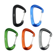 Ready Stock 1 2 6pcs Aluminum Carabiner Outdoor Camping Hiking Hammock