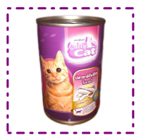 Catty Cat อาหารแมว รส ปลาซาร์ดีนฟิเลในเกรวี่ 400 กรัม/กระป๋อง CF43