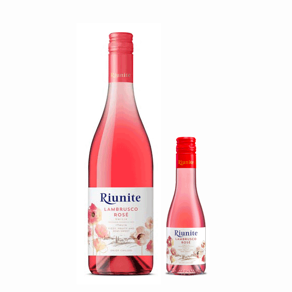 Riunite Rose (Pack) 750ml + 187ml Lambrusco wine | Lazada PH