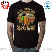 Sloth Hiking Team Tshirt 2019 New Vintage Sloth Gift Tee Shirt For Hiker Men Outdoor Camping Trekking Pure Cotton T-Shirt Hombre XS-4XL-5XL-6XL