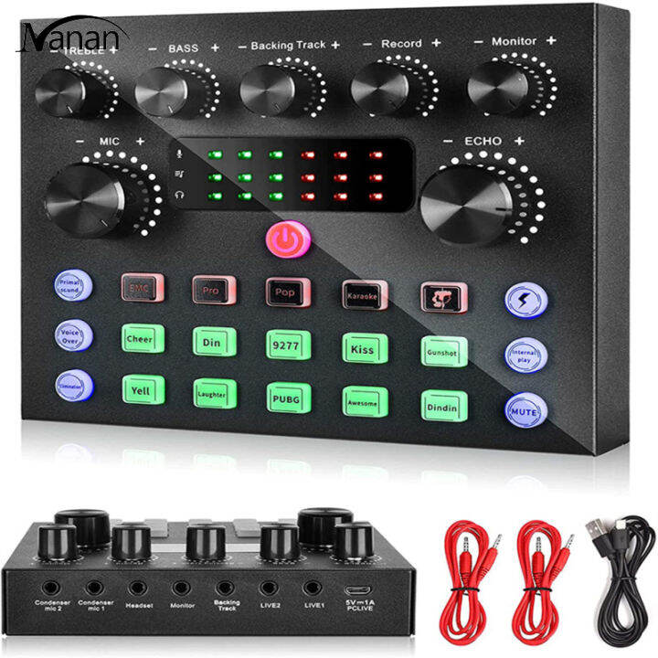 V8s Live Sound Card Set For Mixer Streaming Sound