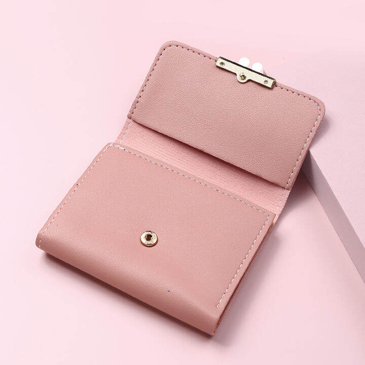 new-women-flower-wallet-small-girl-leather-purse-female-card-holder-short-coin-purse