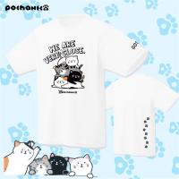 ◎ Cat plus-size badminton suit short sleeve T-shirt mens and womens culture shirt sports takami jersey GOSON pile cat