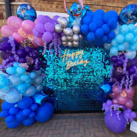 1ชุด Lilo Stitch Arch ชุด Garland ฟอยล์จำนวนบอลลูน Baby Shower Birthday Theme Party ตกแต่งของเล่นเป่าลม Air Globos