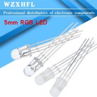 10pcs 5mm RGB LED Common Cathode / Common Anode Tri-Color Emitting Diodes f5 RGB Diffused / Transparent Highlight for arduino