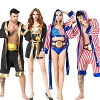 New European and American Halloween mens and womens boxing champion fighter cosplay costumes Cosplay✻✠