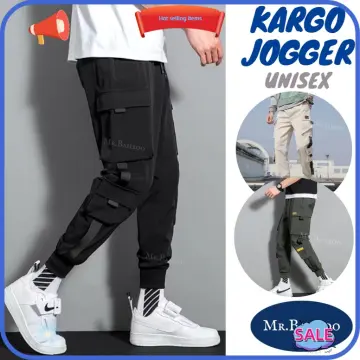 Men's Black Joggers Korean Pants Chandals Man Summer Men's Cargo