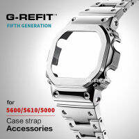 G-Refit ใหม่ DW5600 5610 G5600E 5600โลหะสแตนเลสสายนาฬิกากรณีสาย GWB5600 WtachCase อุปกรณ์เสริม WithTools  zvtjeu