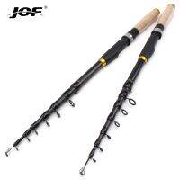 JOF High Quality Carbon Spinning Casting Rod Travel lure Trout telescopic fishing rod Lure Weight 10-60g carp wooden handle pole