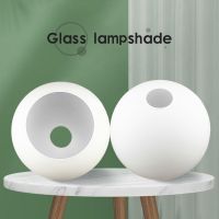 E27 E14 Milky Glass Lampshade Replacement Part Lighting Accessory for Chandelier D4cm D3cm Opening White Globe Glass Lamp Shade