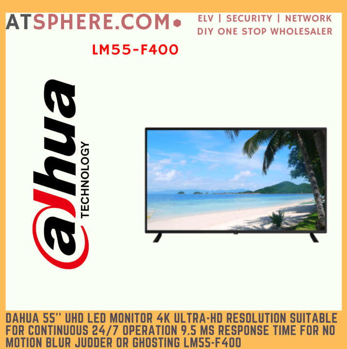 DAHUA 55'' UHD LED Monitor 4K UltraHD resolution Suitable for