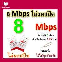 ซิมโปรเทพ 8  Mbps ไม่ลดสปีด เล่นไม่อั้น +โทรฟรีทุกเครือข่ายได้ แถมฟรีเข็มจิ้มซิม