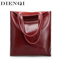 【jw】☈  DIENQI Real Leather Shoulder Large Female Fashion Office Ladies Hand Big for women 2022 Sale