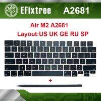 ใหม่ปี2022คีย์ A2681แล็ปท็อปที่ M2สำหรับ Macbook Air Retina 13.6 Quot; สีดำสีน้ำเงินซ่อมแป้นพิมพ์ฝาครอบกุญแจ A2681