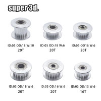 5Pcs 3D เครื่องพิมพ์ GT2 Idler Timing Pulley 20T ID35มม. OD 131618มม. ใช้สำหรับกว้าง6 &amp; 10มม. เข็มขัดฟัน