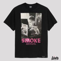 Vansss [COD]เสื้อยืดโอเวอร์ไซส์ชาย  ® เสื้อยืด  รุ่น Smoke สีดำ ( ลิขสิทธิ์แท้ ) เสื้อตัวใหญ่ ชาย แขนสั้น M L  OS COMING CLUB o