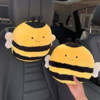 Kawaii Car Neck Pillow Bee Car Headrest Neck Pillows Cushion  Travel Pillow Seatbelt Protect Cute Car Seat Pillow Headrest Seat Cushions