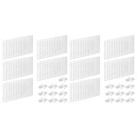 20PCS Aquarium Divider Fish Tank Divider Filter Grids Separation Grid Tray Isolation Board Grid with 20 PCS Sucker Clips