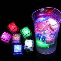 LED Ice Light Glowing Ice Cubes Touch Sensitive Lights Bar Atmosphere Light Lighting In Water For Juice Wine Drinking Glass Night Lights