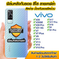 ฟิล์มหลัง vivo ฟิล์มหลัง กันรอย vivo ลายเคฟล่า สีใส ฟิล์มหลังเครื่อง VIVO V20/V20SE/V20Pro/V21 5g/V7/V7 Plus/V9/V11/V11i/V15/V15 Pro/V17/V17 Pro/V19/S1/S1 Pro