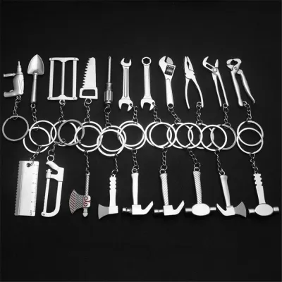Mini Hardware Tool Keychains For Men Multitool Car Bag Keyring Spanner Hammer Wrench Screwdriver Key Chains Toy Male Pendant