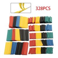 328 ชิ้นสีท่อหดความร้อนหด Pe ฉนวนท่อหดความร้อนสำหรับสายไฟ Sleeving Protector-JSKB MALL