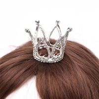 Girls Mini Crystal Crown Tiara Hair Combs Clear Stone Small Tiara Hair Accessories Fashion Jewelry