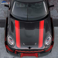 Car Hood Sticker Bonnet Stripe Band Decal For MINI Cooper R60 Countryman F60 F55 F56 R56 R50 R53 Clubman F54 R55 R58 Accessories