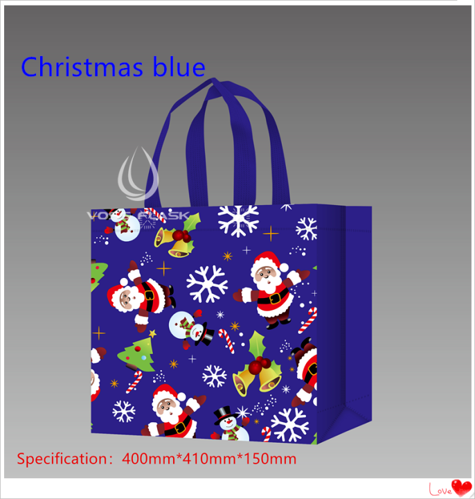 [Large Size] Highend Christmas nonwoven ecofriendly bag gift bag tote bag packaging bag loot