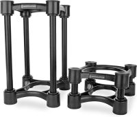 IsoAcoustics Iso-Stand Series Speaker Isolation Stands with Height &amp; Tilt Adjustment: Iso-130 (5.1" x 6”) Pair