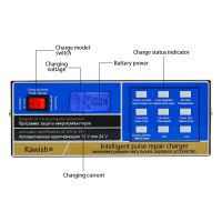 ZZOOI Russian warehouse  free shipping Car Battery Charger Intelligent Pulse Repair Battery Charger 12V/24V Truck Motorcycle Charger